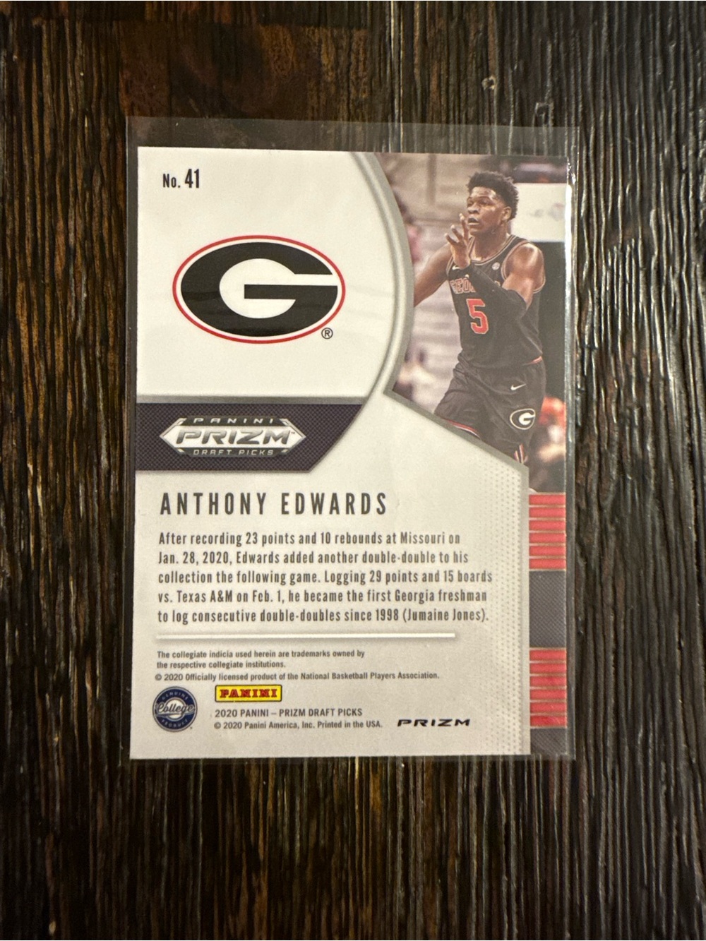 Anthony Edwards Rookie card - Picture 2 of 2
